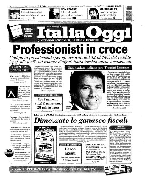 Italia oggi : quotidiano di economia finanza e politica